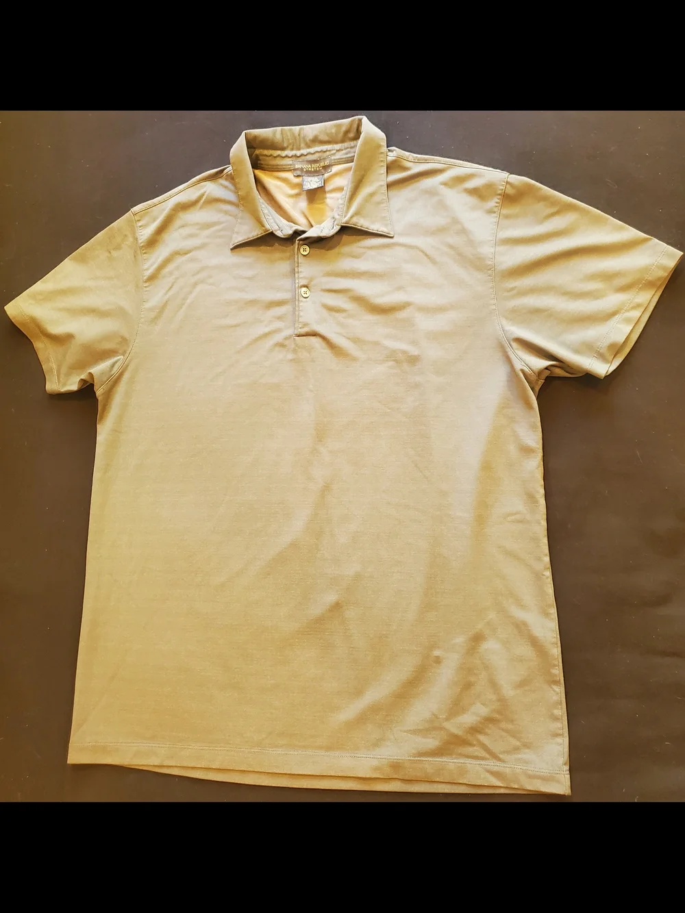 Banana Republic Stretch Polo Shirt - Olive Khaki - Size L